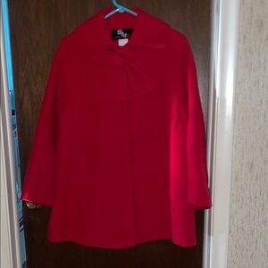 SM2 size 12 Petite red dress coat